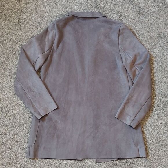 Premise Studio Size Medium Faux Leather‎ Polyester Blend Open Front Jacket - Picture 5 of 11